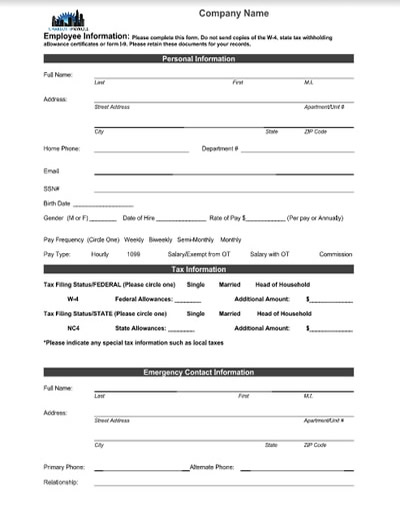 Employee Information Form